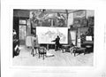 Old Antique Print 1882 Scene Painter Work Art Studio Paintings Pictures 19th
