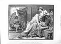 Original Old Antique Print 1882 Scene Messenger Job Melton Fisher Fine Art