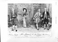 Antique Old Print *3085 1882 School Scandal Vaudeville Theatre Screen Scene
