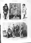 Old Antique Print 1882 Funeral Cavendish Jeannette Danehower Czar Russia 19th