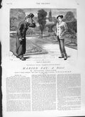 Original Old Antique Print 1882 Illustration Marion Fay Anthony Trollope Story