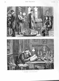 Original Old Antique Print 1882 Oxford Freshman College Students Book F 19th