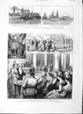 Old Antique Print 1882 Egypt Medina Ship Orontes Prince Wales Telegraph 19th