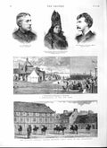 Old Antique Print 1882 College Oxford Gun Club Shorthouse Muncey Indians 19th