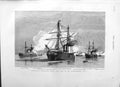 Original Old Antique Print 1882 Alexandria Ironclad Ships Inflexible Al 19th