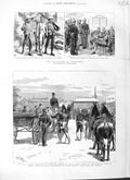 Old Antique Print 1882 War Egypt Life Guards Albany Barracks Alexandria 19th