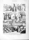 Original Old Antique Print 1882 Messageries Maritimes Steamer Ship Doctor Chef