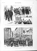 Original Old Antique Print 1882 War Egypt Rifle Volunteers Cetewayo Plymou 19th