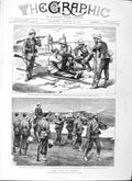 Original Old Antique Print 1882 War Egypt Arab Siers Howard-Vyse Reconnaissance