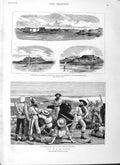 Original Old Antique Print 1882 War Egypt Fort Kom-El-Dik Alexandria Aboukir