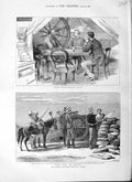 Antique Old Print 1882 War Egypt Duke Connaught Ramleh Arabi Ship Helicon 19th