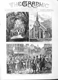 Old Antique Print 1882 War Egypt Constantinople Cairo Church Switzerland 19th