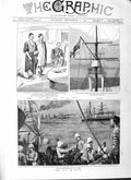 Old Antique Print 1882 War Egypt Suez Canal Batvia Seagull Ship Minotaur 19th