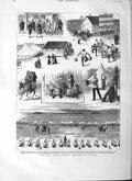 Original Old Antique Print 1882 Royal Sussex Regiment Cyprus Siers Zapti 19th