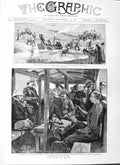 Original Old Antique Print 1882 War Egypt British Army Mahuta Wolseley Seymour