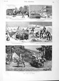 Original Old Antique Print 1882 War Egypt Mount Troodos Cyprus Kassassi 19th
