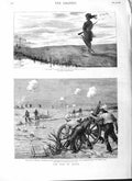 Original Old Antique Print 1882 Canal Bank Kassassin War Siers Egypt Stanhope