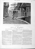 Old Antique Print 1882 Illustration Story Kit Postmistress Arthur Hopkins 19th