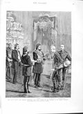 Old Antique Print 1882 War Egypt Khedive Osmanieh Duke Connaught Wolseley 19th
