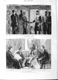 Original Old Antique Print 1882 Duke Connaught Khedive Cairo Train Arabi Evans