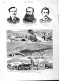 Original Old Antique Print 1882 Aberfoyle Railway Scotland Broadley Napier 19th