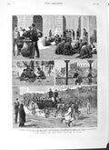 Old Antique Print 1882 Egypt War Lord Dufferin Cairo Baker Pasha Fine Art 19th