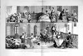 Original Old Antique Print 1882 War Egypt Lady Strangford Hospital Arabi Cairo