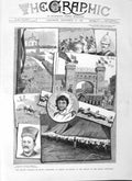 Old Antique Print 1882 Egypt Festivities Bombay Nanabhoy Jeejeebhoy Army 19th