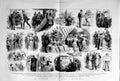 Original Old Antique Print 1882 Afternoon Dance Ship Man-Of-War Fitzbrown 19th