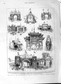 Antique Old Print *3088 1882 Princess Louise Marquis Lorne British Columbia