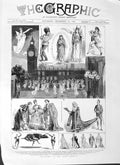 Original Old Antique Print 1882 Iolanthe Savoy Theatre Gwynne Manners Bond 19th