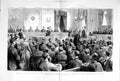 Original Old Antique Print 1882 Egypt War Trial Arabi Cairo Court Villi 19th