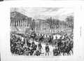 Old Antique Print 1883 Leon Gambetta Funeral Procession Chamber Deputies 19th