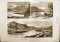 Original Old Antique Print 1883 Village Kamloops Princess Louise Schuswapp 19th