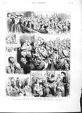 Antique Old Print *3090 1883 Festival East London Hospital Children Shadwell