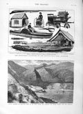Old Antique Print 1883 Nice Horse Carriage Accident Sportsman Exhibition 19th