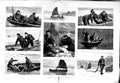 Original Old Antique Print 1883 Congers Fishing Boats Boat Fishermen Fine Art