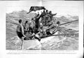 Original Old Antique Print 1883 Loss Ship S.S Kenmure Castle Montataire F 19th
