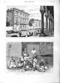 Old Antique Print 1883 King Cacobau Fiji Palazzo Vendramin Venice Wagner 19th