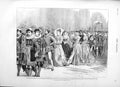 Original Old Antique Print 1883 Silver Wedding Prince Germany Queen Elizabeth