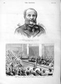 Old Antique Print 1883 Nicholas Carlovitch Giers Princess Beatrice School 19th
