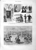 Original Old Antique Print 1883 Transvaal Boer Volunteer Review Brighton Siers