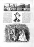 Old Antique Print 1883 Salvation Army India Rossa Crathie Church Balmoral 19th