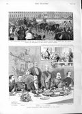 Old Antique Print 1883 Lord Wolseley Alcester Czar Russia Winter Palace 19th
