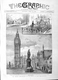 Original Old Antique Print 1883 Hughenden Church Buckinghamshire Beaconsfield
