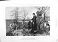 Old Antique Print 1883 Homeless Family Children Country Scene Fine Art 19th