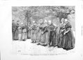 Original Old Antique Print 1883 Fisheries Exhibition Kensington Princess Wales