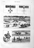 Old Antique Print 1883 Tournament Rome Duke Genoa Princess Isabella Medal 19th