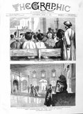 Old Antique Print 1883 Coronation Czar Russia Cathedral Redeemer Moscow 19th