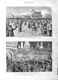 Original Old Antique Print 1883 Coronation Czar Russia Kremlin Khodinsky 19th